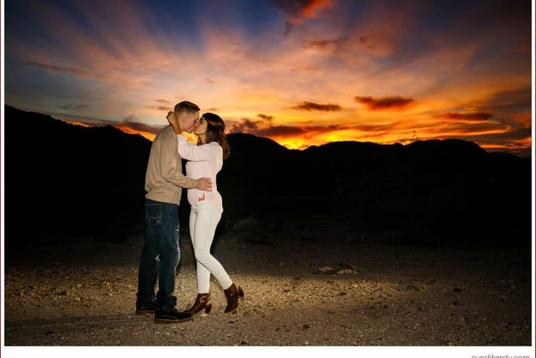 engagement, cyndi hardy photography, photography, photographer, phoenix, arizona, sunset, desert